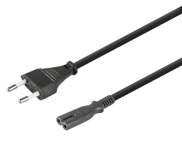 Conexión red Europa tipo C CEE 7/16 a hembra C7 tipo 8 1,80m