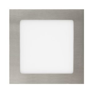 Placa LED 12W Cuadrada SuperSlim Silver Corte 155x155 mm