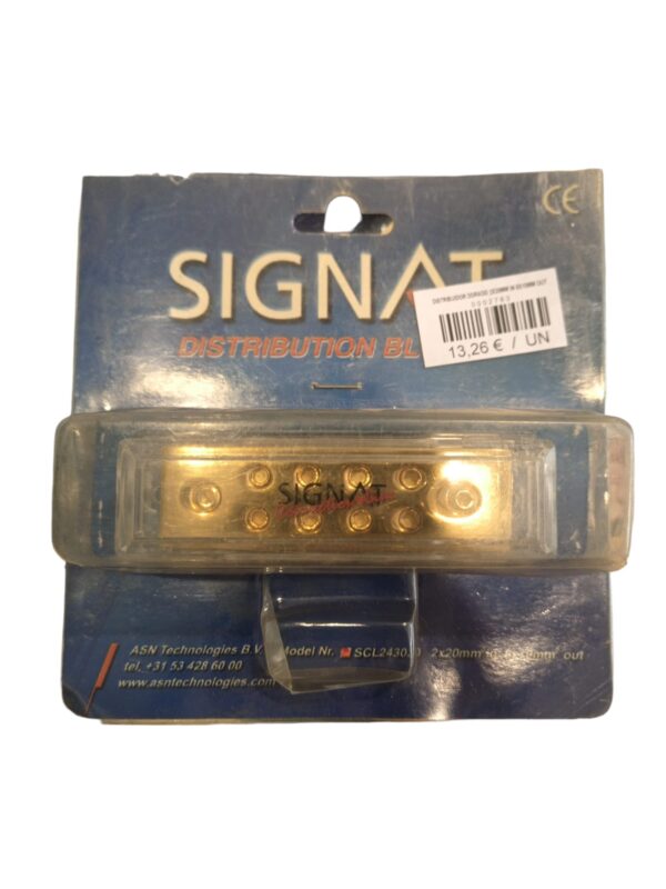 [LIQUIDACIÓN] DISTRIBUIDOR DORADO 2X20MM IN 8X10MM OUT