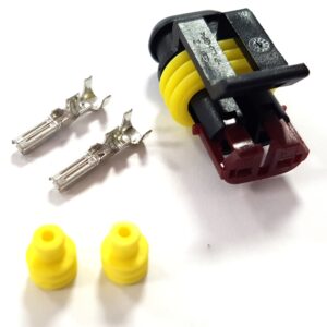[LIQUIDACIÓN] CONECTOR HEMBRA 2 VIAS ESTANCO COMPLETO