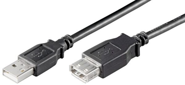 Cable USB 2.0 A Macho a Hembra Prolongador  1,8m