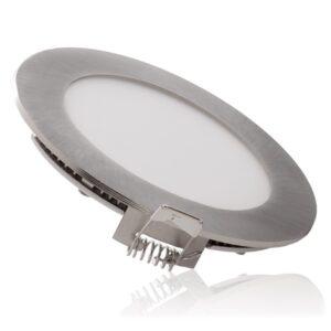 [LIQUIDACIÓN] Placa leds circular plata 3W blanco natural w
