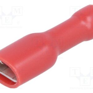 [LIQUIDACIÓN] TERMINAL FASTON HEMBRA 4,8MM AISLADO Rojo