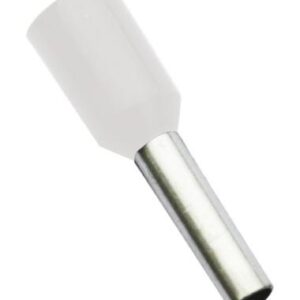 [LIQUIDACIÓN] TERMINAL PUNTERA HUECA 0,5MM BLANCA