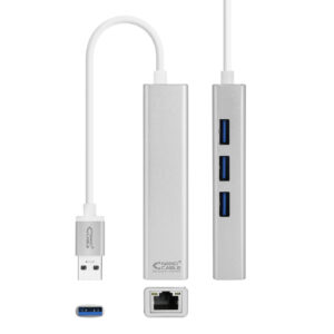 [LIQUIDACIÓN] Conversor USB 3.0 A RJ45 Gigabit Hub 3xUSB