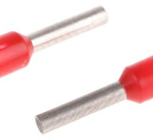 [LIQUIDACIÓN] TERMINAL PUNTERA HUECA 1MM ROJA TE100