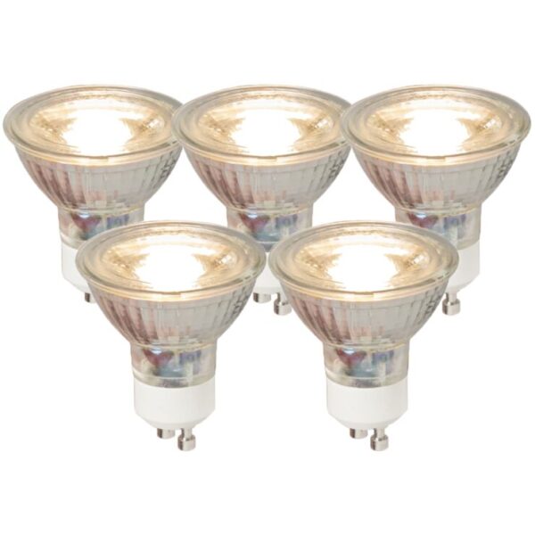 Lámpara LED GU10 COB Cristal 220V 5W ww calida - Imagen 2