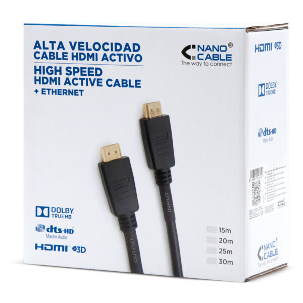 Cable HDMI V1.4 4K@30Hz 15m - Imagen 2