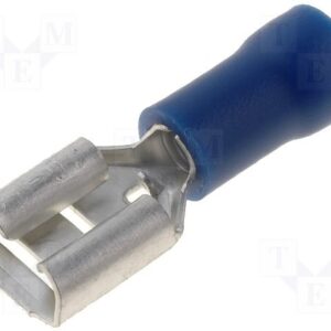 [LIQUIDACIÓN] Terminal Faston Hembra 6,3mm Aislado AZUL