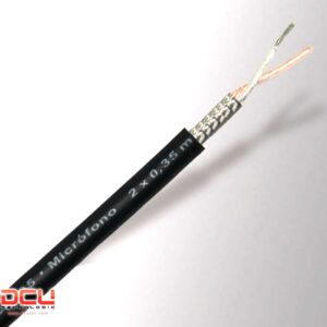 [LIQUIDACIÓN] Cable Audio Microfono 2x0,35mm NEGRO