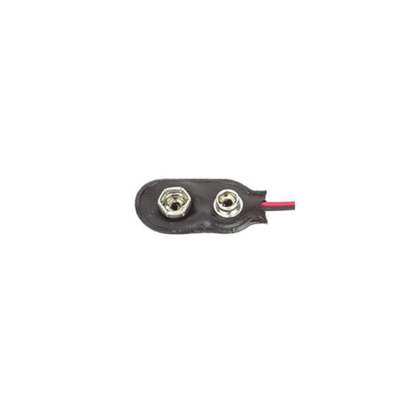 CONEXION CLIP PILA 9V 6LR61, 6F22, CABLE 150MM