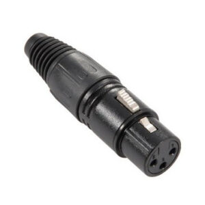 [LIQUIDACIÓN] Conector XLR hembra neutrik negro