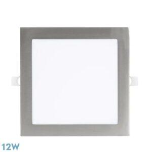 [LIQUIDACIÓN] Panel Led Cuadrado Niquel 12W Cct