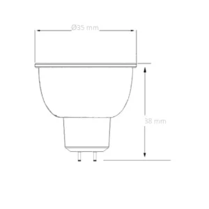 [LIQUIDACIÓN] Lámpara LED MR11 3W (12V) calida