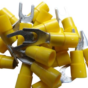 TERMINAL HORQUILLA SEMIAISLADO AMARILLO 5,3MM