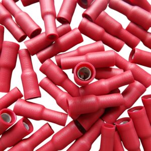 [LIQUIDACIÓN] Terminal cilindrico hembra aislado 4mm 0,50-1