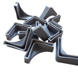 PIE AR-3.5 PLASTICO 35X35 GRIS