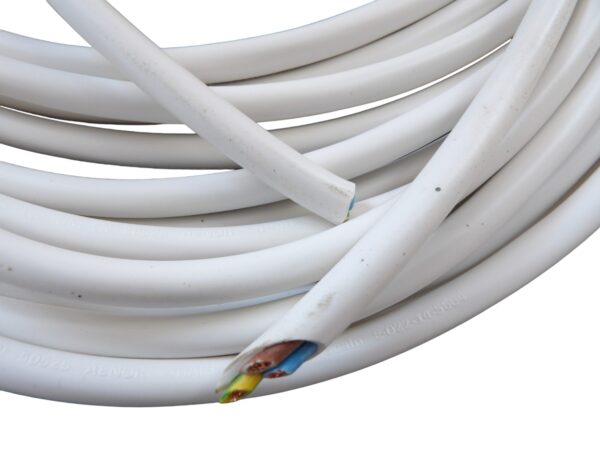 Cable Manguera 3x2.5 H05VV-F Blanca (Precio metro)