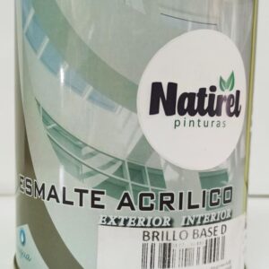 Esmalte Acrílico Base D Brillo Natirel 750 ml.