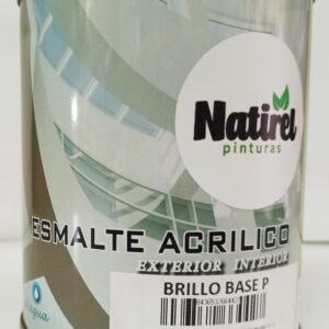 Esmalte Acrílico Base P Brillo Natirel 750 ml.