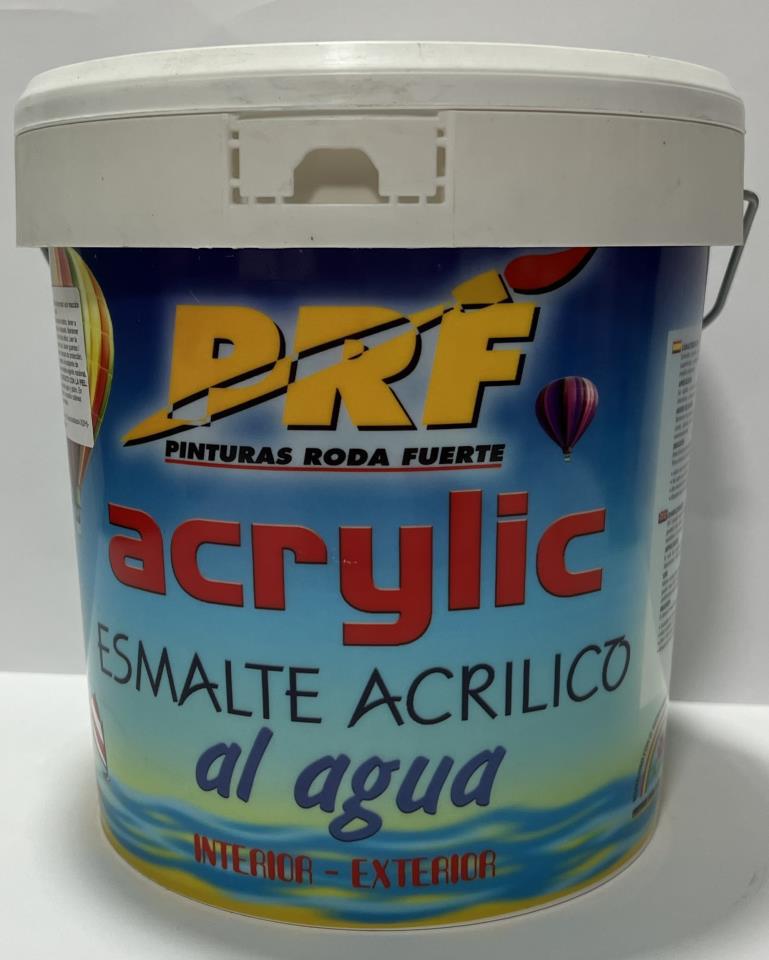 Esmalte Acrílico Brillo Gris Medio 4 Litros PRF