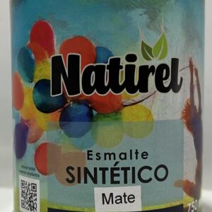 Esmalte Sintético Negro Mate Natirel 750 ml.