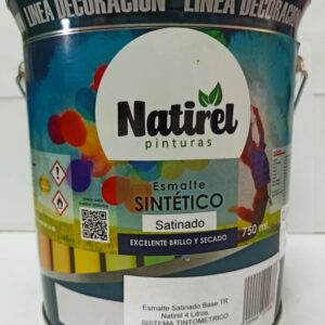 Esmalte Sintético Satinado Base TR Natirel 4 Litro