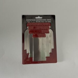 Espatulas Carrocero Inox. 4 pcs. 50,80,100 y 120mm