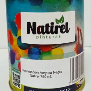 Imprimación Acrílica Negra Natirel 750 ml