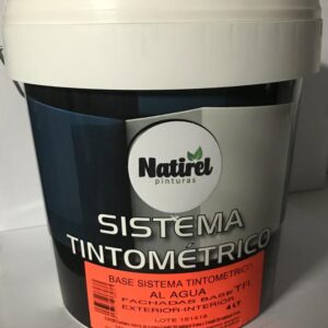 Pintura Plastica int-ext Base TR Natirel 4 Litros.