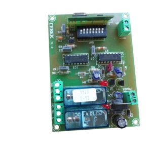 Receptor  radio frecuencia de 433,92 Mhz 2 Canales Monoestable 12V tl2 cebek