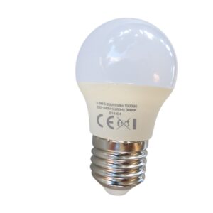 Lámparas led esferica E27 6,5W 650Lm 3000K