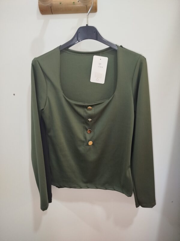 Outlet Blusas elásticas con boton - Imagen 2
