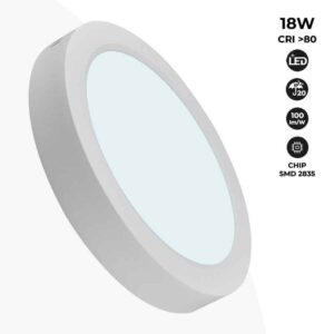 [LIQUIDACIÓN] Plafón LED superficie 18W Alta eficiencia CW