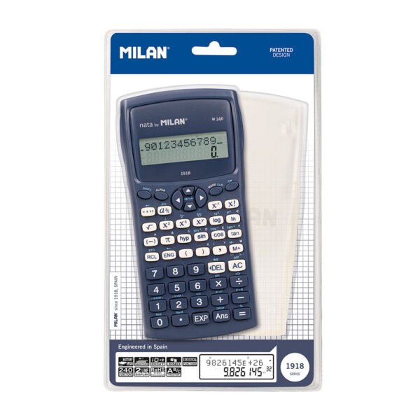 BLISTER CALCULADORA CIENTÍFICA M240 SERIE 1918, AZUL MILAN - Imagen 3
