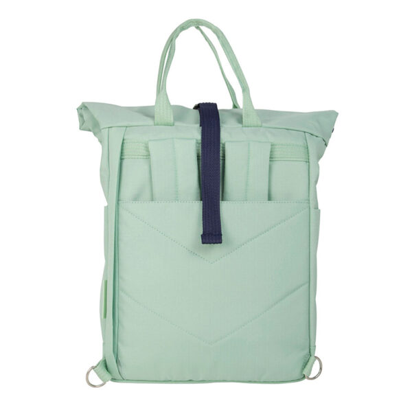 MOCHILA URBANA CON CIERRE SUPERIOR ENROLLABLE 10 L. SERIE 1918, VERDE MILAN - Imagen 3