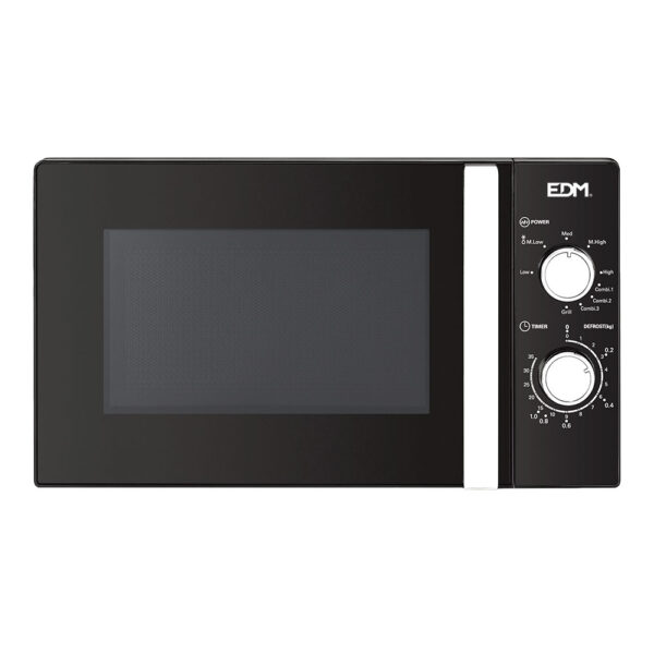 MICROONDAS 700W CON GRILL 1000W BLACK DESIGN EDM - Imagen 2