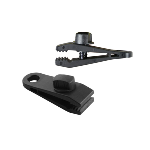 CONJUNTO DE 4 CLIPS TIPO PINZA PARA SUJECION DE TOLDOS  Y LONAS. Ø0,27x8x3cm BENSON