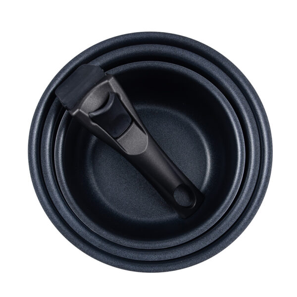 SET 3 CAZOS (Ø16+Ø18+Ø20cm) CLICK & COOK BERGNER - Imagen 3