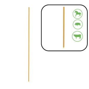 PACK 50 PIQUETAS 120cm FIBRA AMARILLA PASTORMATIC