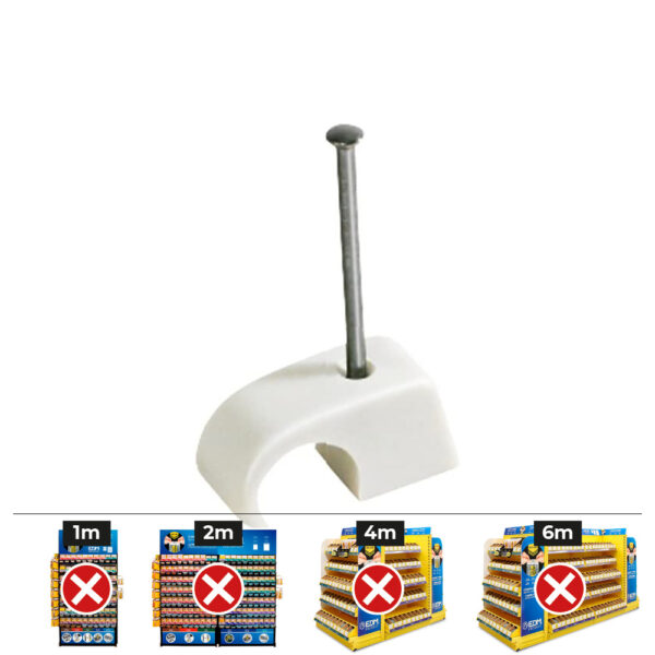 CAJA 100 UDS. PLASTIGRAP MULTIDIÁMETRO MPLG Ø 10-14 mm. COLOR BLANCO