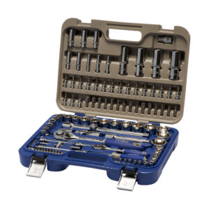 JUEGO CARRACA 1/2" 1/4", VASOS HEXAGONALES, 101 PIEZAS 129-101-4