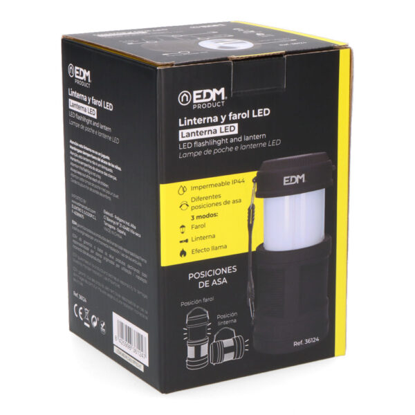 LINTERNA Y FAROL DE LED A PILAS 3W + 5 W 300Lm - Imagen 5
