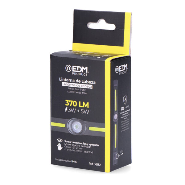 LINTERNA DE CABEZA LED 3W + 5W RECARGABLE - Imagen 5