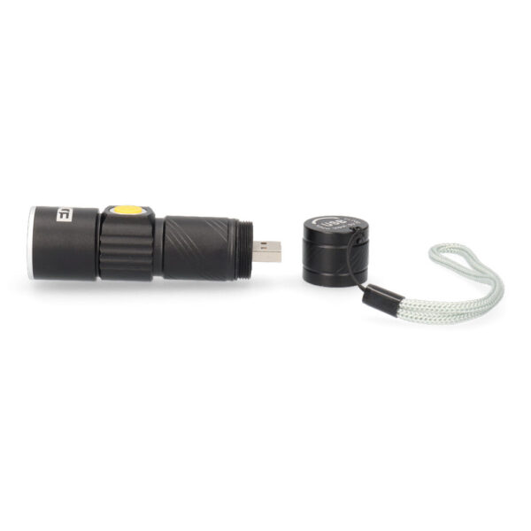 MINI LINTERNA CON ZOOM 1 LED 120Lm/40Lm/ FLASH 9.000K RECARGABLE CON USB. - Imagen 4