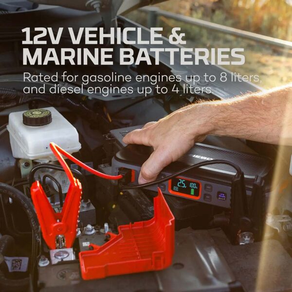 ARRANCADOR + COMPRESOR DE AIRE ASSIST AIR JUMP STARTER. NEBO - Imagen 6