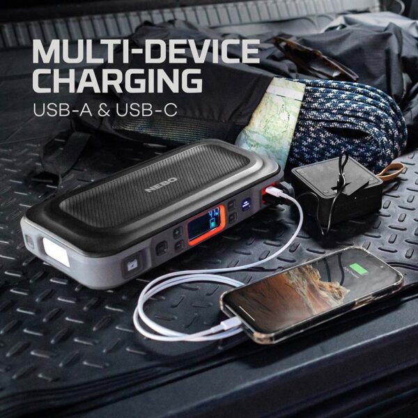 ARRANCADOR + COMPRESOR DE AIRE ASSIST AIR JUMP STARTER. NEBO - Imagen 9
