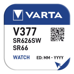 MICRO PILA DE BOTON VARTA SILVER SR66 - V377 1,55V (BLISTER 1 unid.) Ø6,8x2,5mm