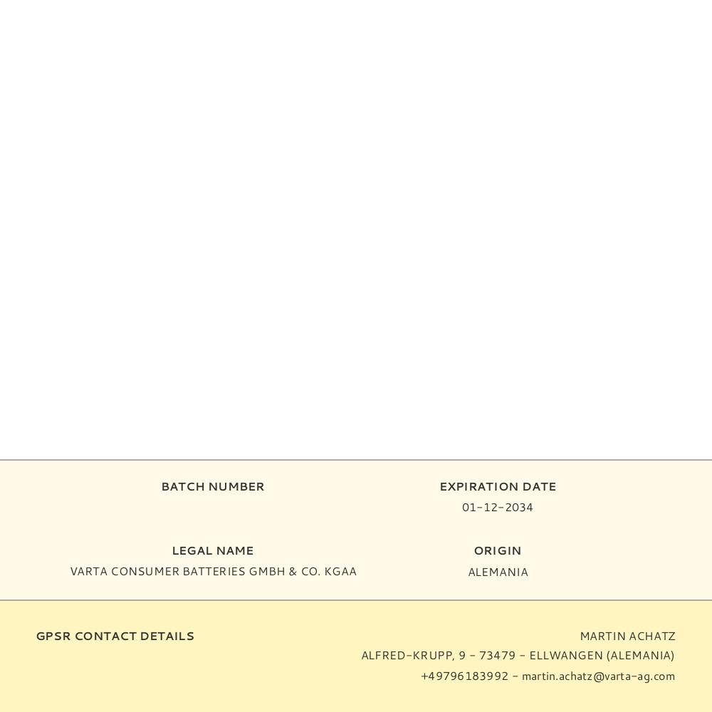 BLISTER 2 PILAS AA 2100mAh RECARGABLE ACCU POWER VARTA - Imagen 2