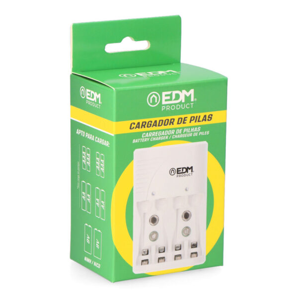 CARGADOR DE PILAS PARA: 4 PILAS AA - AAA - 9V 220-240V 50Hz (SIN PILAS) - Imagen 3
